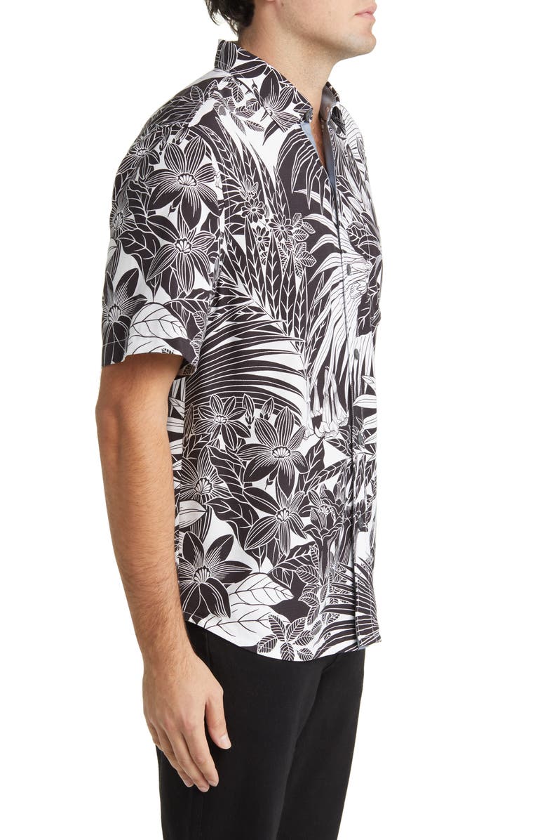 Tommy Bahama Veracruz Cay Santiago Palms Short Sleeve Button-Up Shirt, Alternate, color, 
