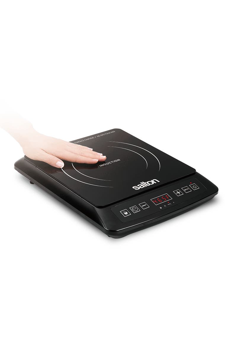 Salton Portable Induction Cooktop, Alternate, color, Black