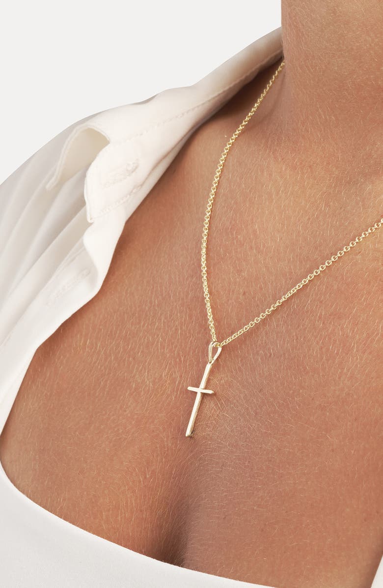HAWLEY ST Smooth Cross Charm Pendant, Alternate, color, 