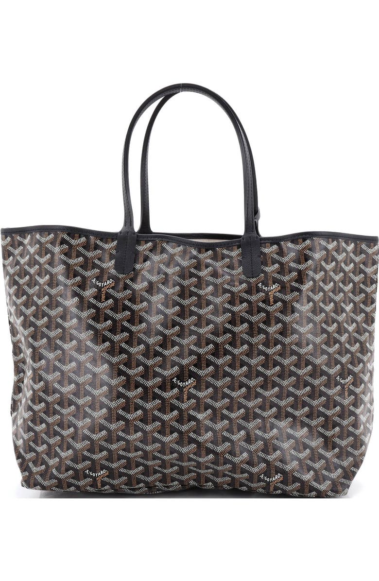 Pre-Owned Goyard Saint Louis Tote Coated Canvas PM, Main, color, Black