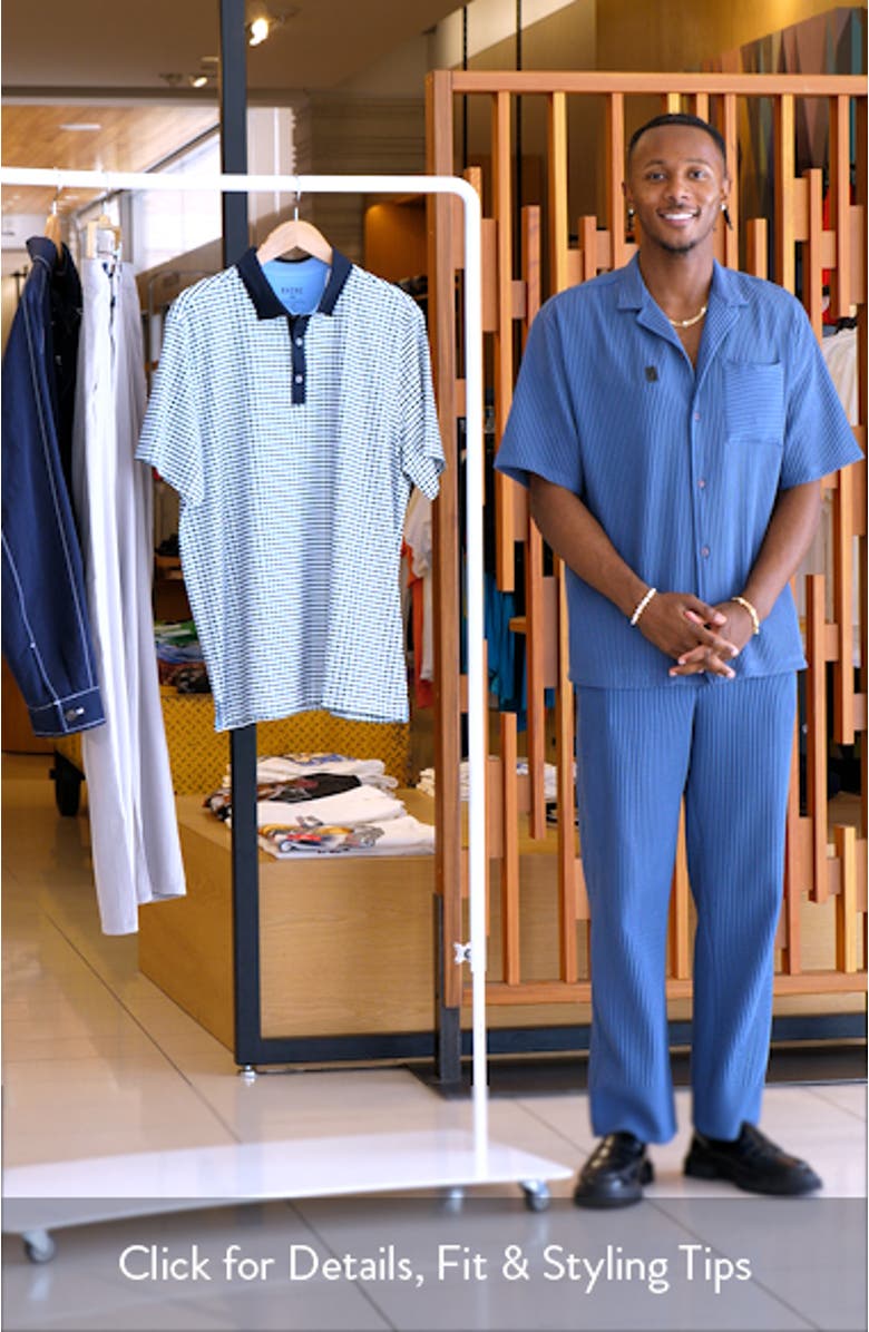 Golf Sport Geo Print Performance Polo, sales video thumbnail