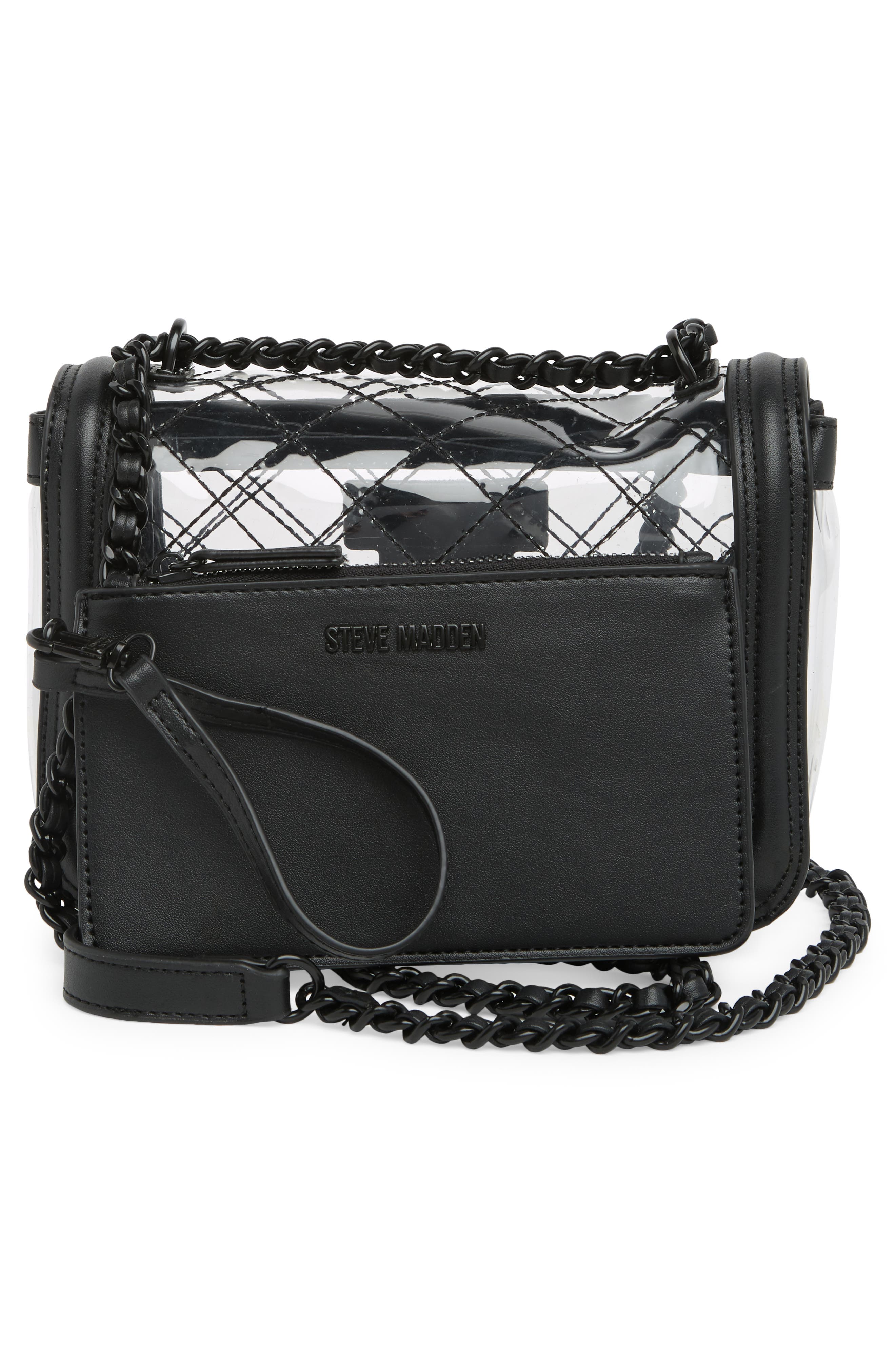 Steve Madden Orchid Clear Crossbody Bag, Alternate, color, 