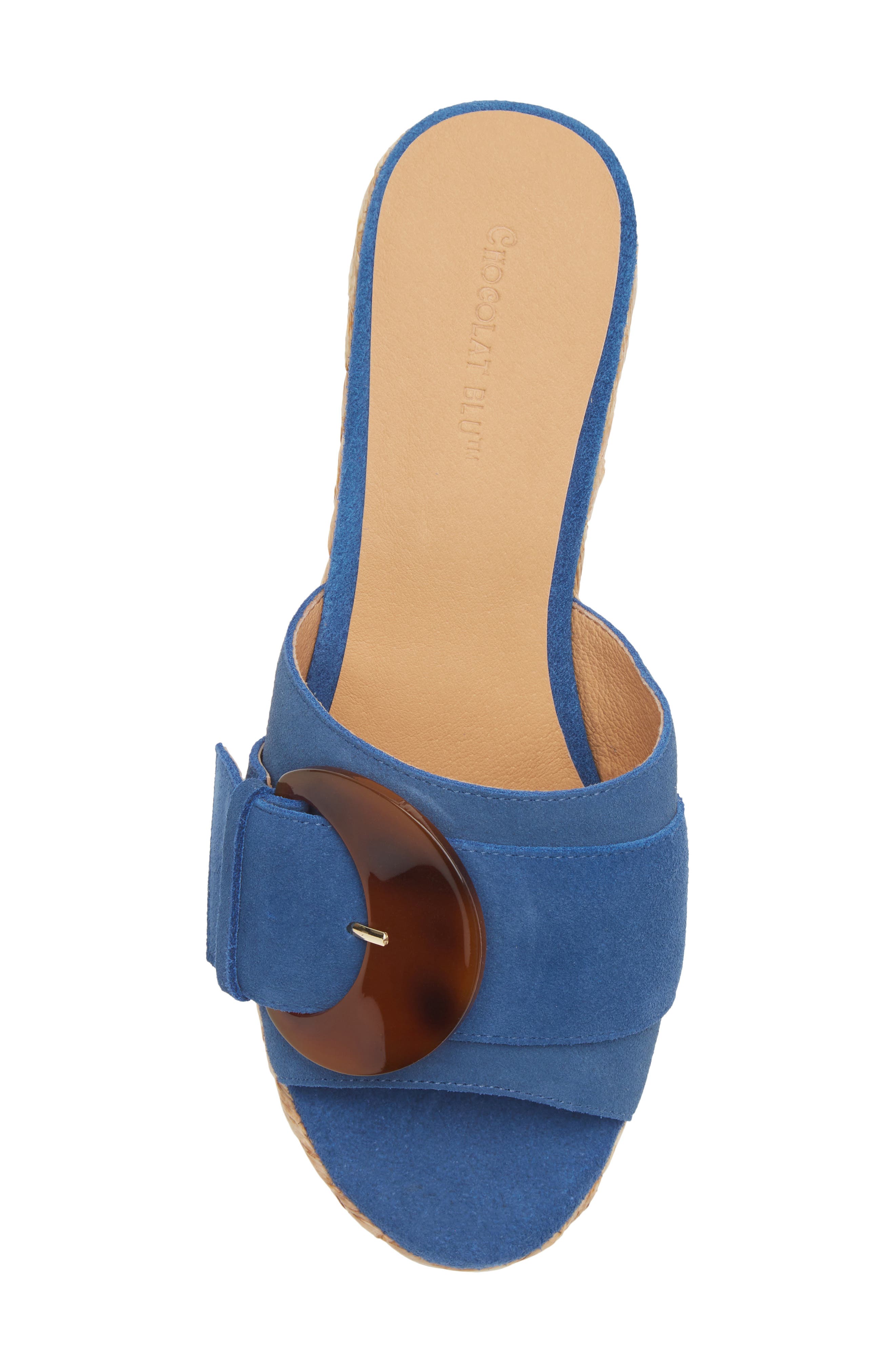 Garlyn Platform Sandal, Alternate, color, NAVY SUEDE