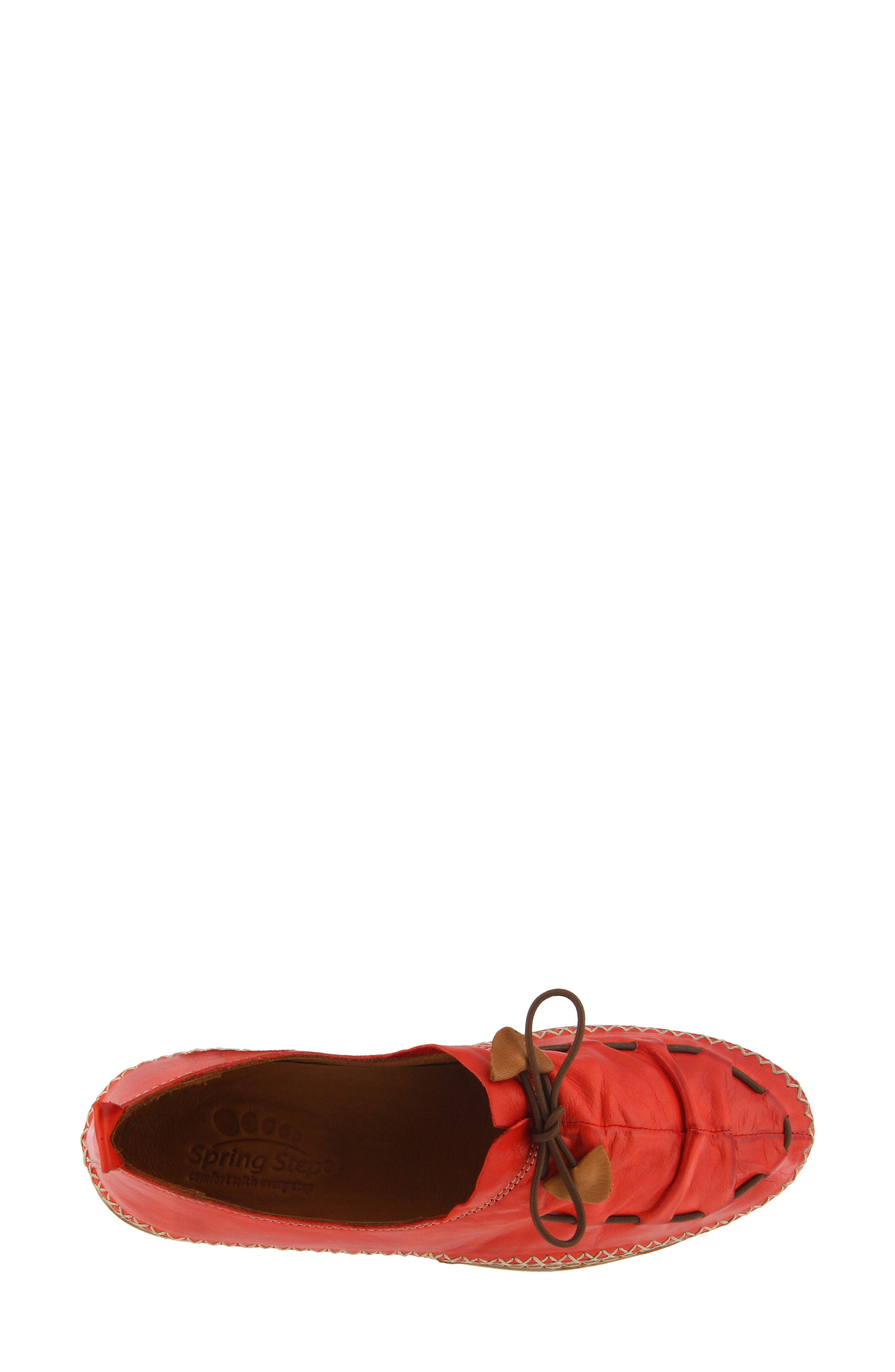 Berna Flat, Alternate, color, RED LEATHER