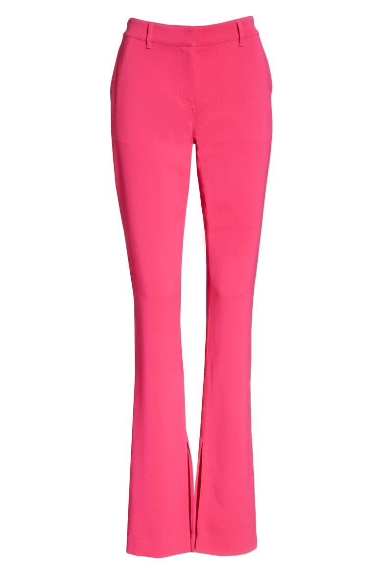 Javier Split Hem Pants, Alternate, color, FLURO PINK