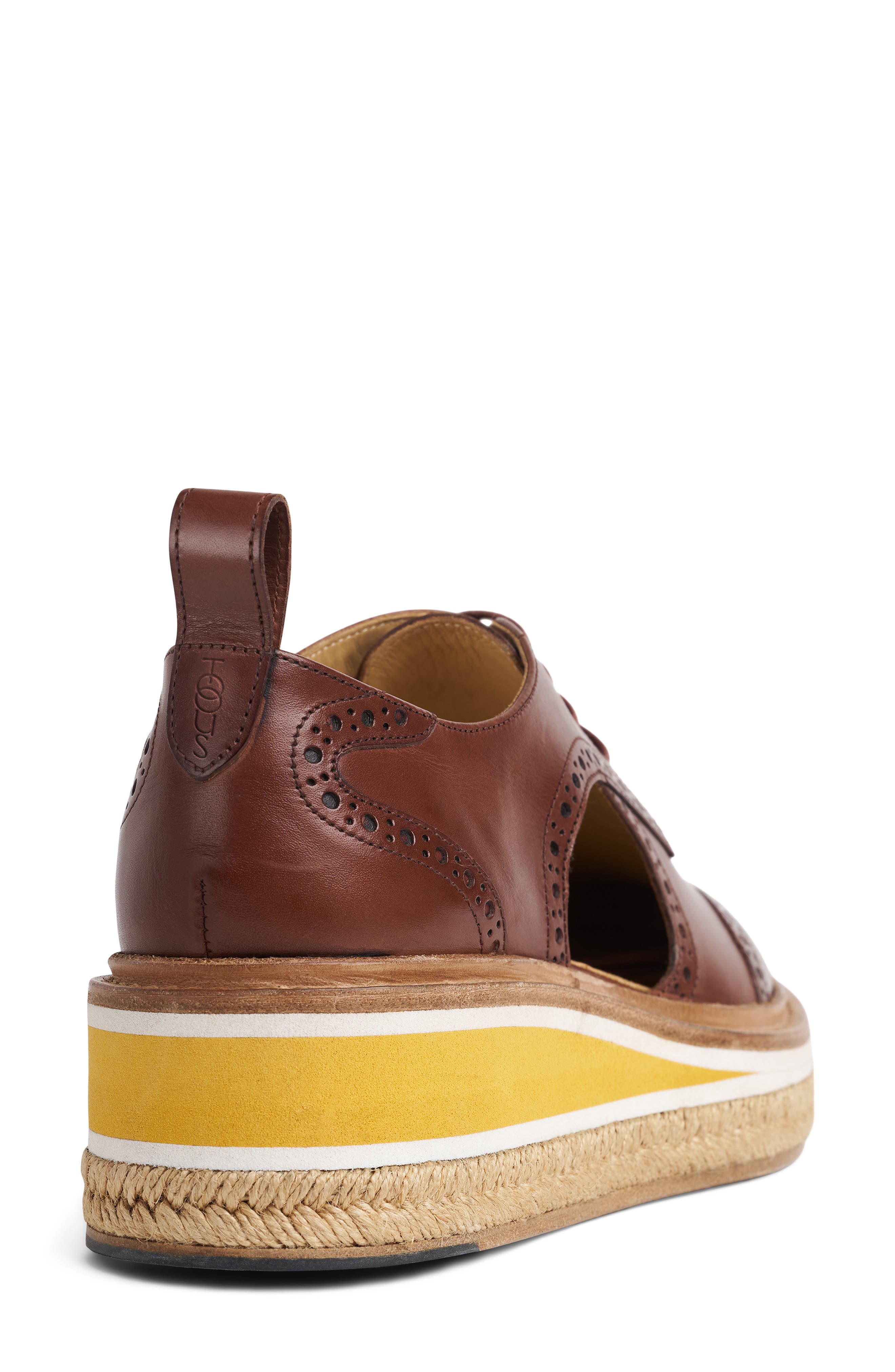 THE OFFICE OF US Ms. Sherman Leather Derby, Alternate, color, Walnut
