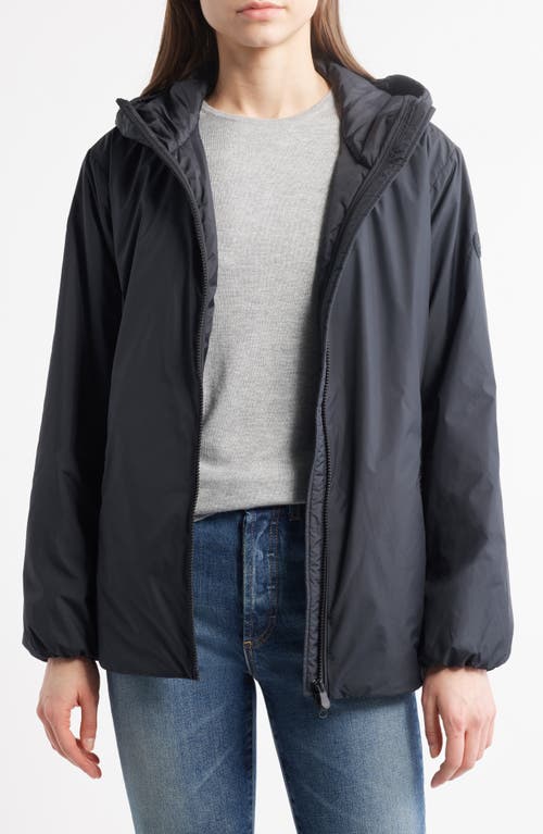 Save The Duck Zani Water Repellent Hooded Jacket In Black