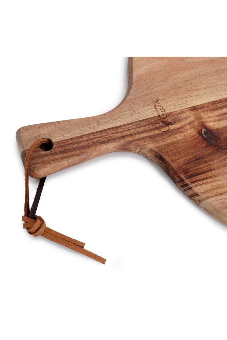 3 Piece Acacia Wood Charcuterie Board and Knife Set, Alternate, color, Brown