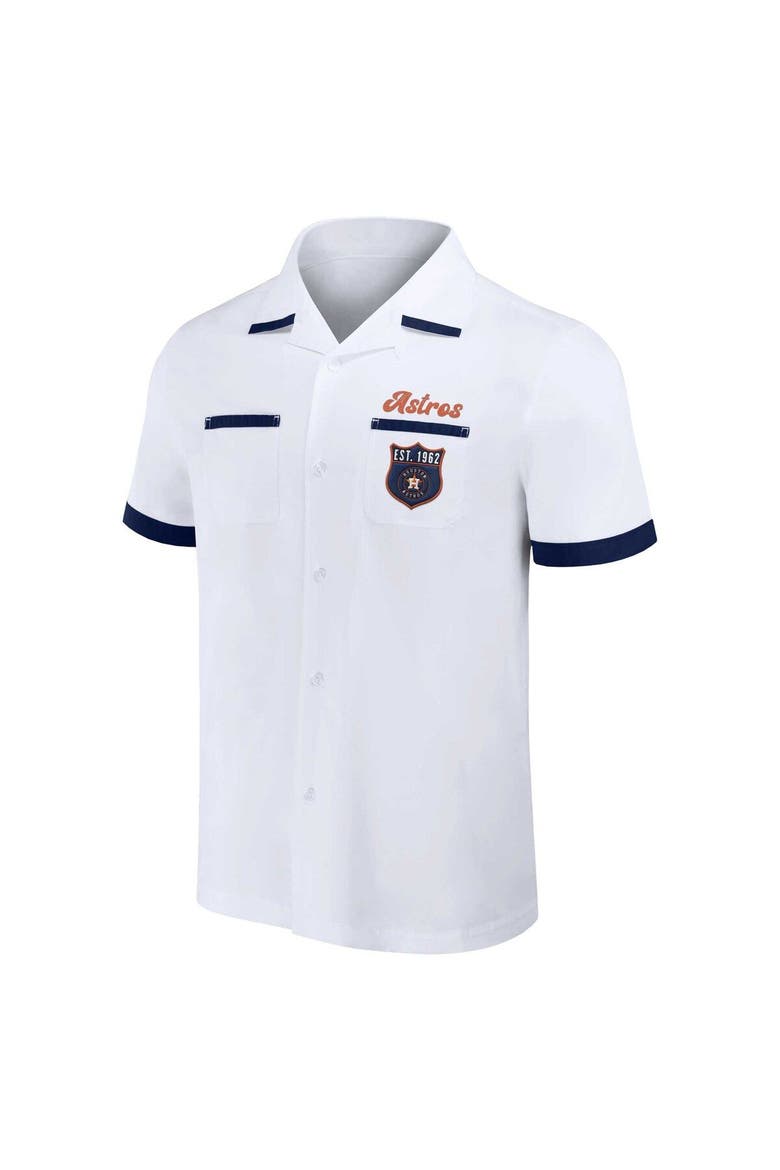 Men's Darius Rucker Collection by Fanatics  White Houston Astros Bowling Button-Up Shirt, Alternate, color, White