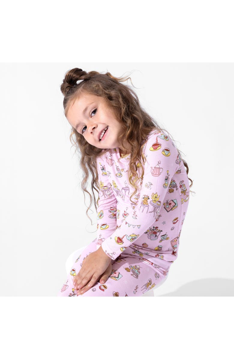 Bellabu Bear Kids' Tea Party Set of 2 Piece Pajamas, Alternate, color, Tea Party