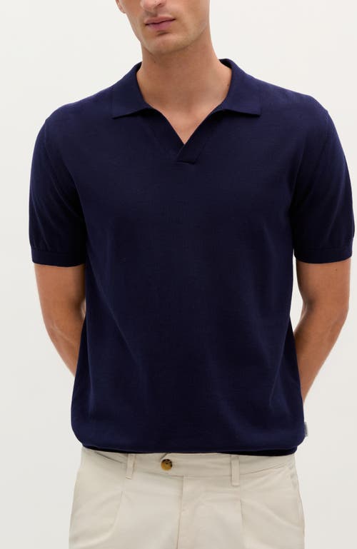 Scalpers Icon Moller Polo Tricot In Blue