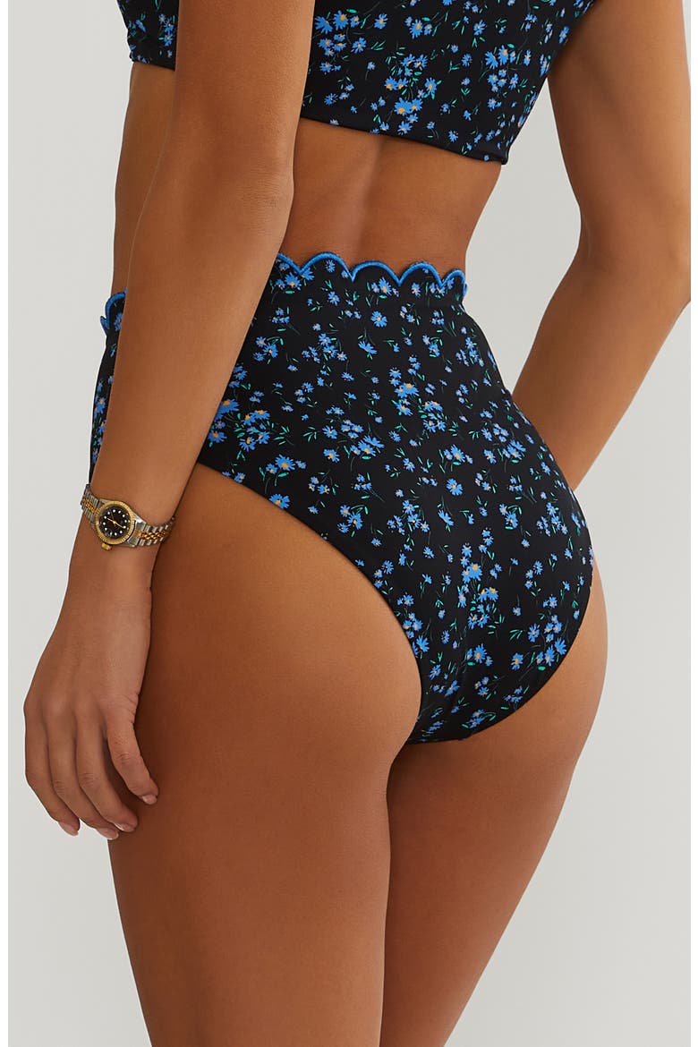 Nessa High Waist Bikini Bottoms, Alternate, color, WILD BLUEBELL