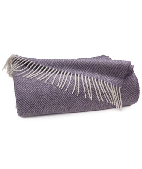 Southampton Home Shetland Lambswool Herringbone Throw