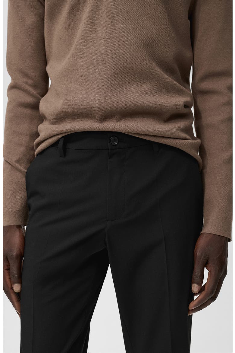 Bologna Slim Fit Stretch Pants, Alternate, color, BLACK