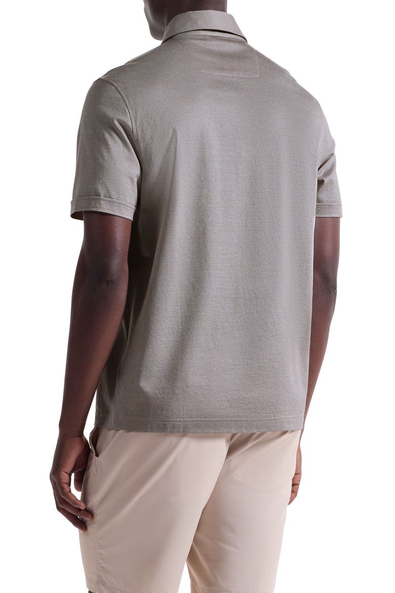 Mercerized Cotton Polo, Alternate, color, COBBLESTONE