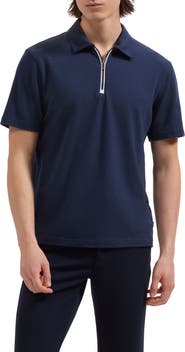 Bugatchi Quarter Zip Polo