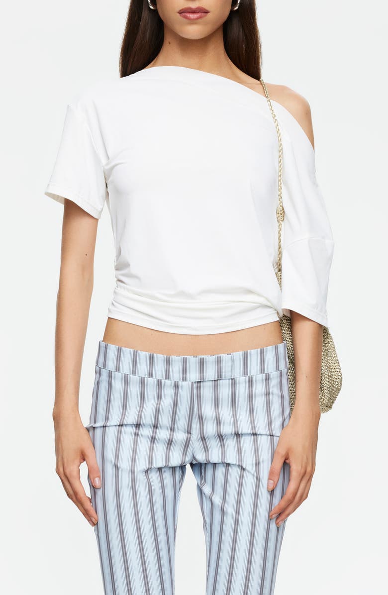 LIONESS Wildlands One Shoulder Top, Main, color, Moonlight