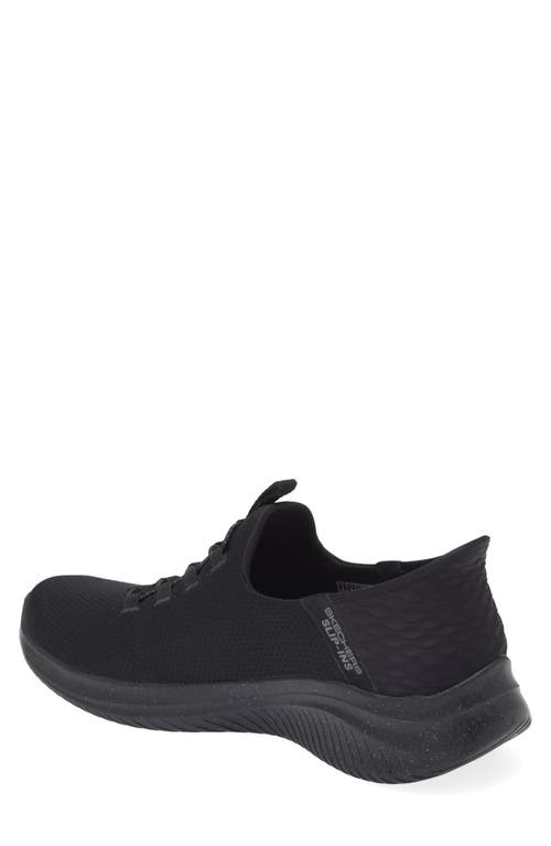 Skechers Ultra Flex 3.0 Right Away Slip-on Sneaker In Black