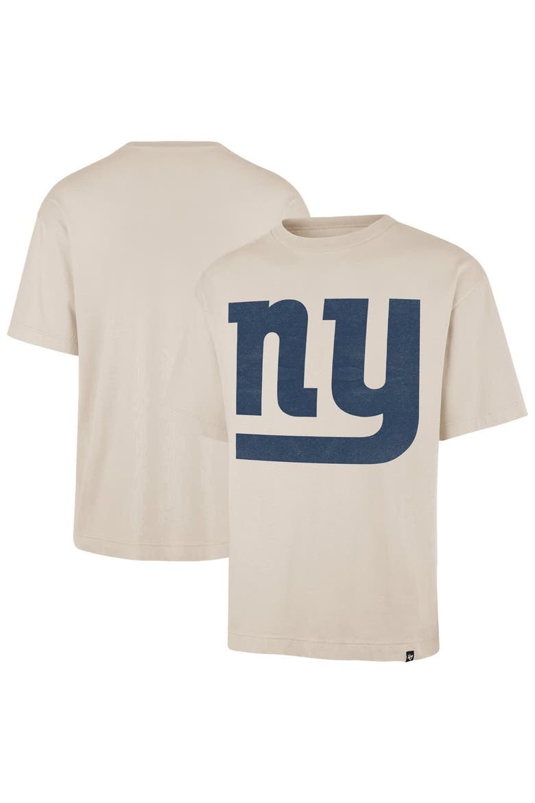 Men's '47 Tan New York Giants Bouldering Imprint Ravine Foundation Throwback T-Shirt, Main, color, Tan