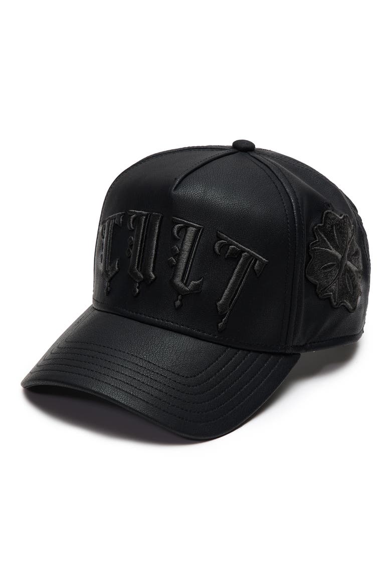 x El Alfa Snapback Five-Panel Cap, Main, color, BLACK