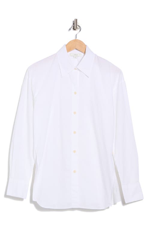 Vince Cotton Button-up Shirt In White