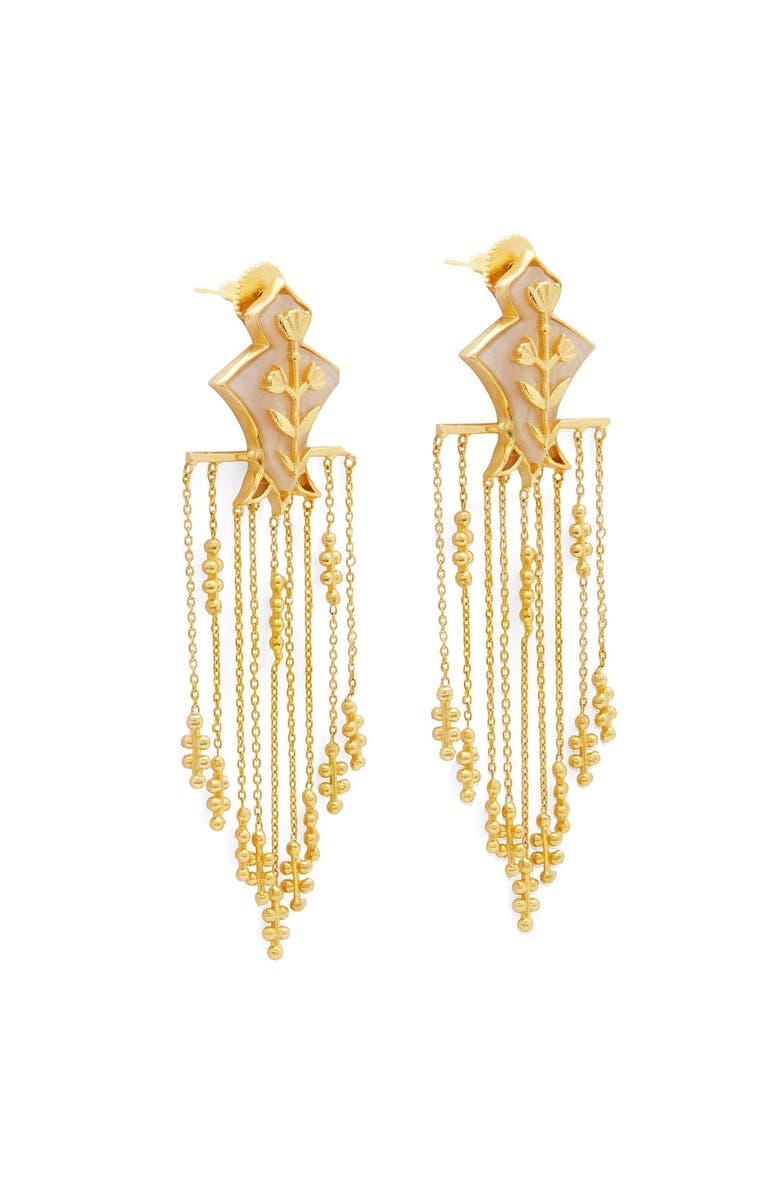 Dhwani Bansal Serai Earrings, Alternate, color, Gold Plated