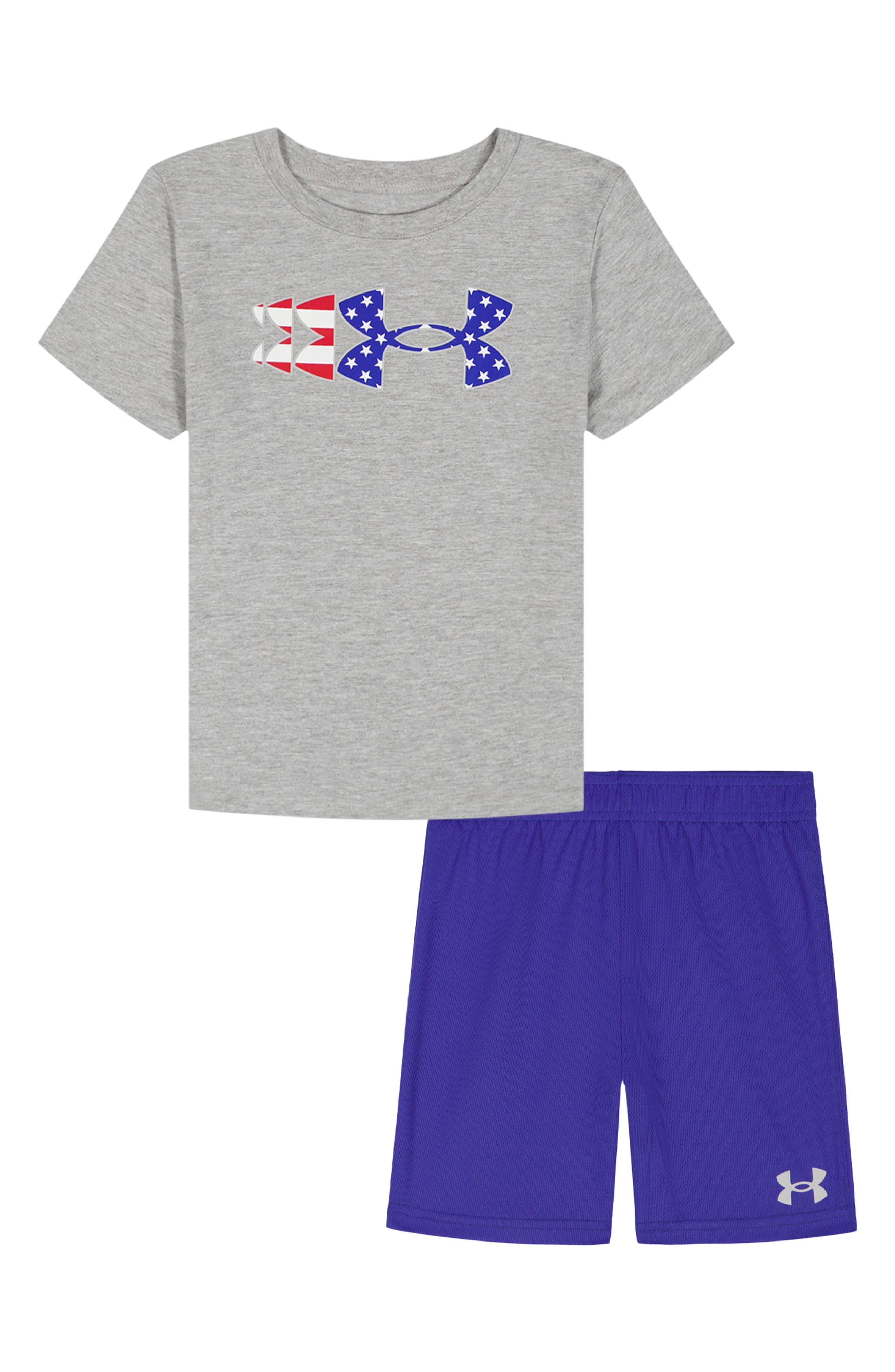 Under Armour Kids' UA Flag Graphic T-Shirt & Shorts Set