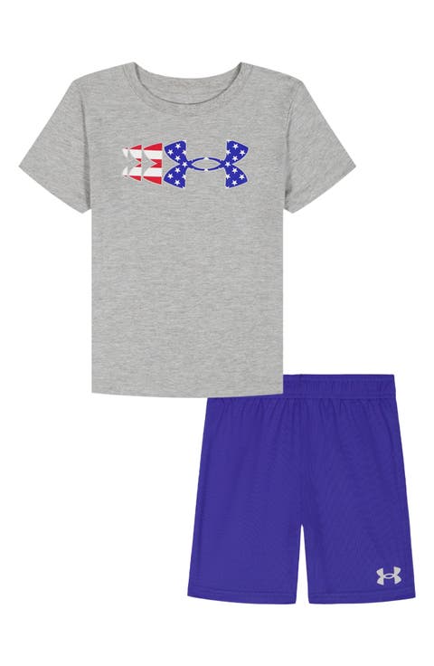 Kids' UA Flag Graphic T-Shirt & Shorts Set (Little Kid)