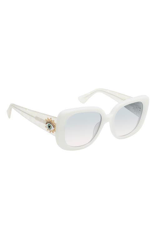 Kurt Geiger London 53mm Gradient Butterfly Sunglasses In White