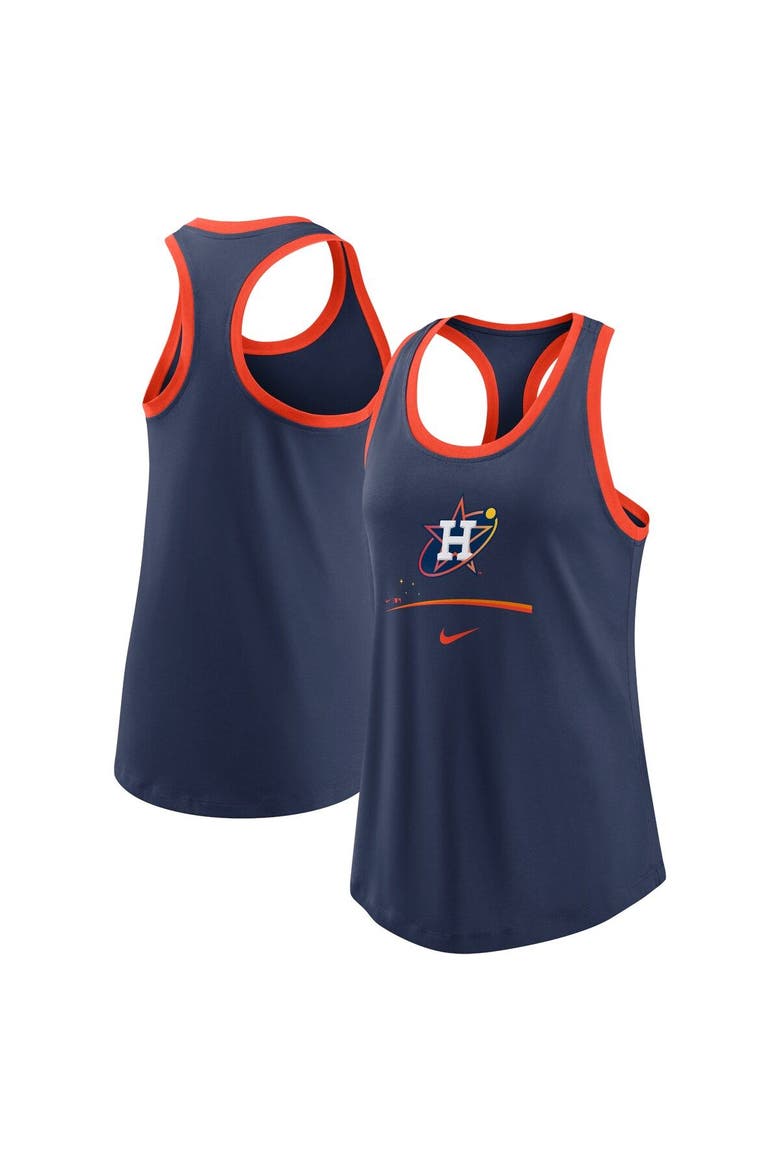 Women's Nike  Navy Houston Astros City Connect Tri-Blend Tank Top, Main, color, Navy