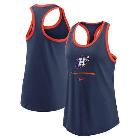Women's Nike  Navy Houston Astros City Connect Tri-Blend Tank Top