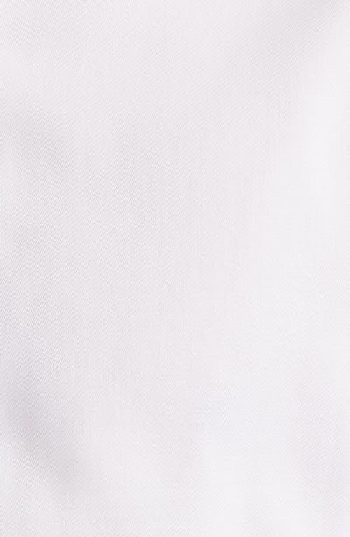 Lorenzo Uomo Trim Fit Textured White Cotton Dress Shirt In White