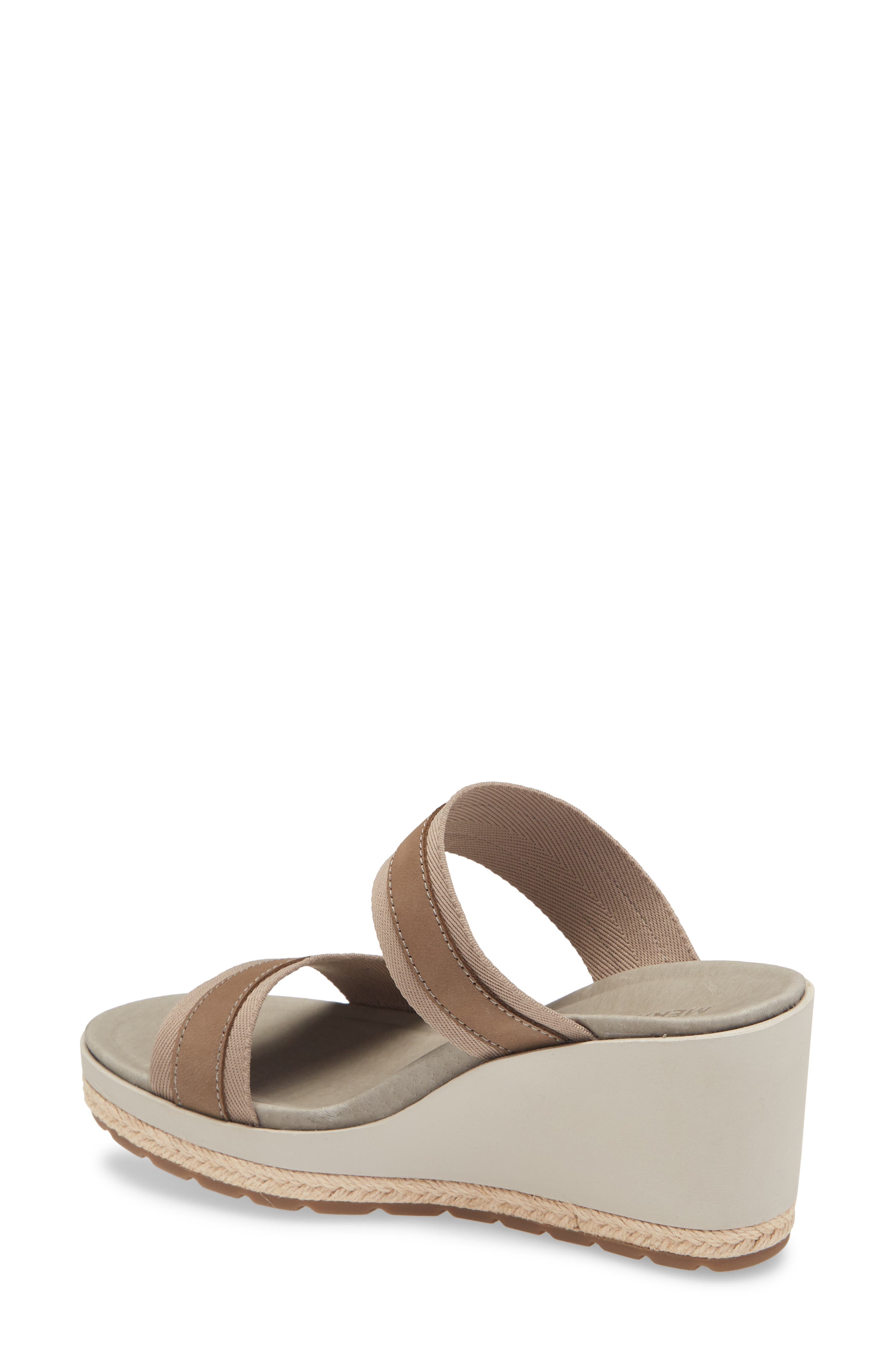 Kaiteri Wedge Slide Sandal, Alternate, color, BRINDLE FABRIC