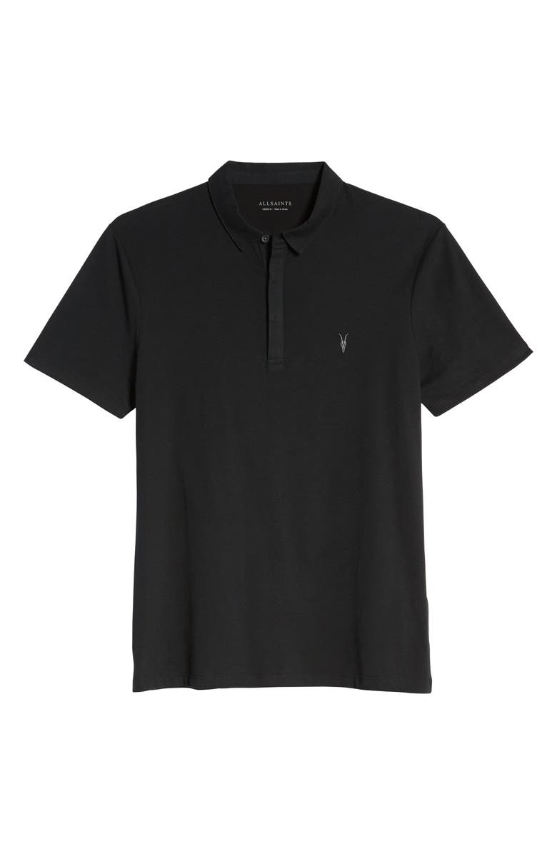 AllSaints Brace Slim Fit Solid Polo, Alternate, color,