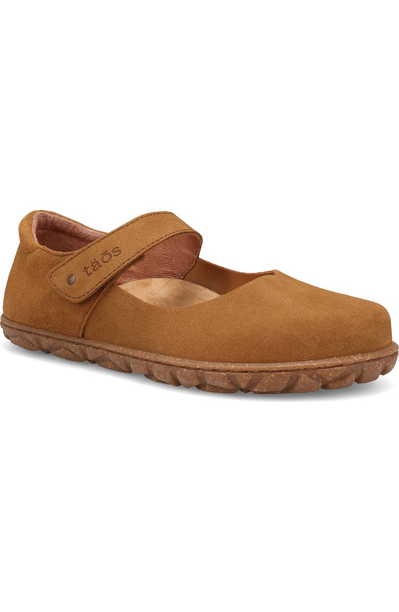 Taos Success Mary Jane Flat, Main, color, Camel Suede