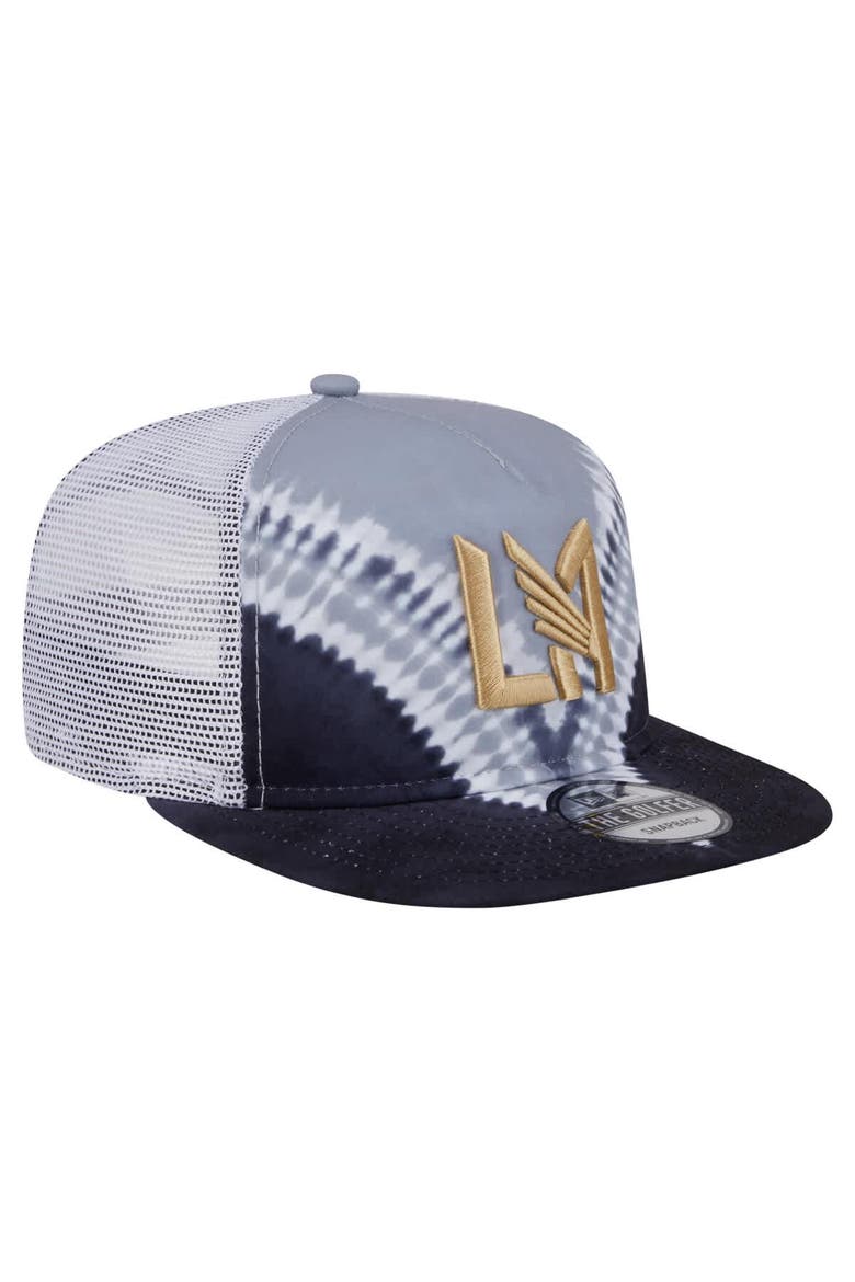 Men's New Era  Black/Gray LAFC Tie-Dye Adjustable Golfer Hat, Alternate, color, Black
