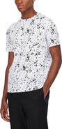 Armani Exchange Marbled Logo Monogram T-Shirt
