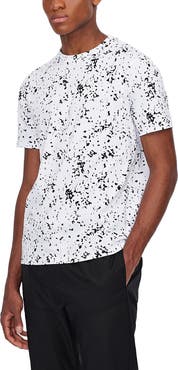Armani Exchange Marbled Logo Monogram T-Shirt
