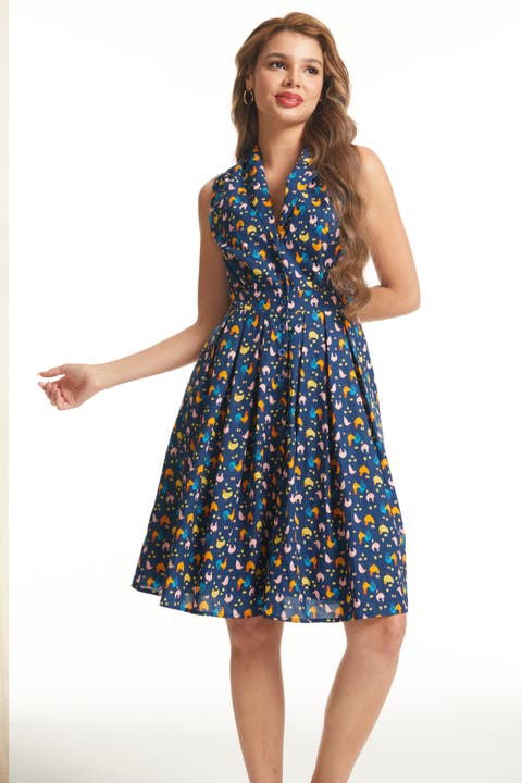 Carousel Cutie Sleeveless Fit & Flare Dress