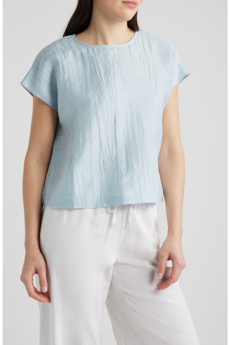 Round Neck Square Top, Main, color, BREEZE