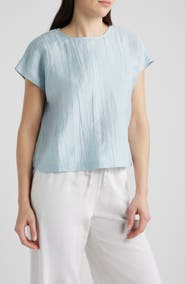 Eileen Fisher Round Neck Square Top