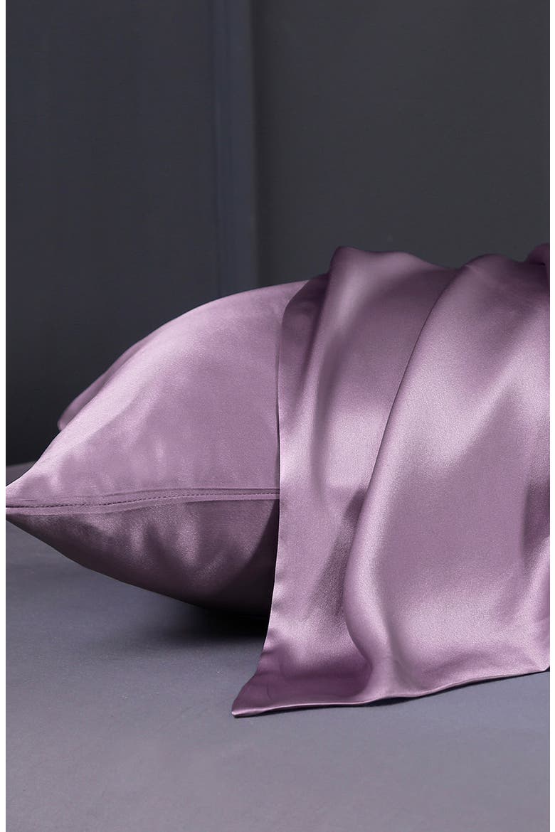 Pure Mulberry Silk Terse Envelope Luxury Pillowcase, Alternate, color, Lavender