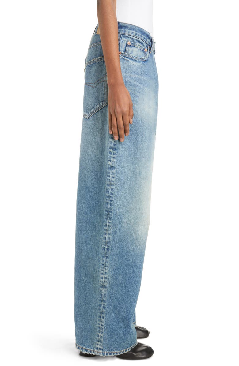 Balenciaga Baggy Rigid Jeans, Alternate, color,