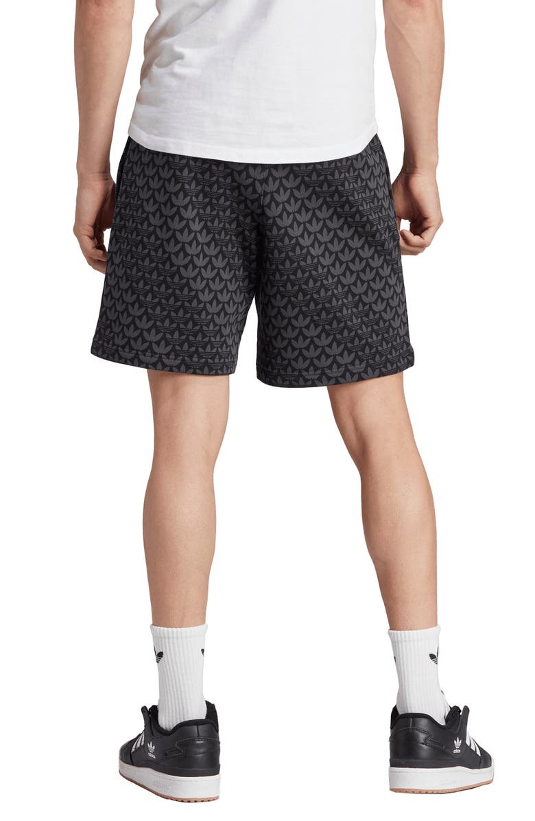 adidas Originals Monogram Cotton French Terry Shorts, Alternate, color, 