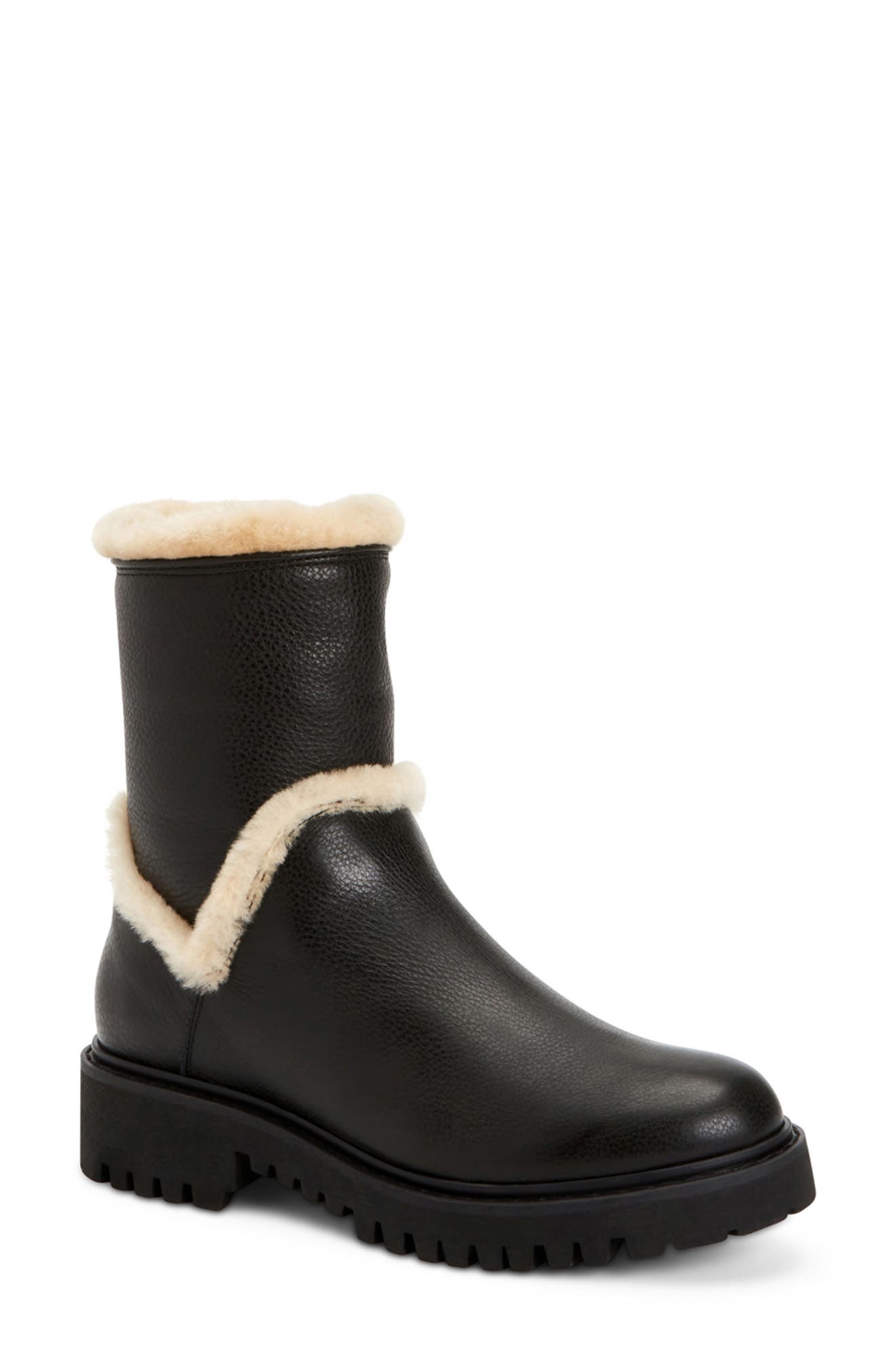 Aquatalia Jillian Faux Fur Lined Bootie, Main, color, 