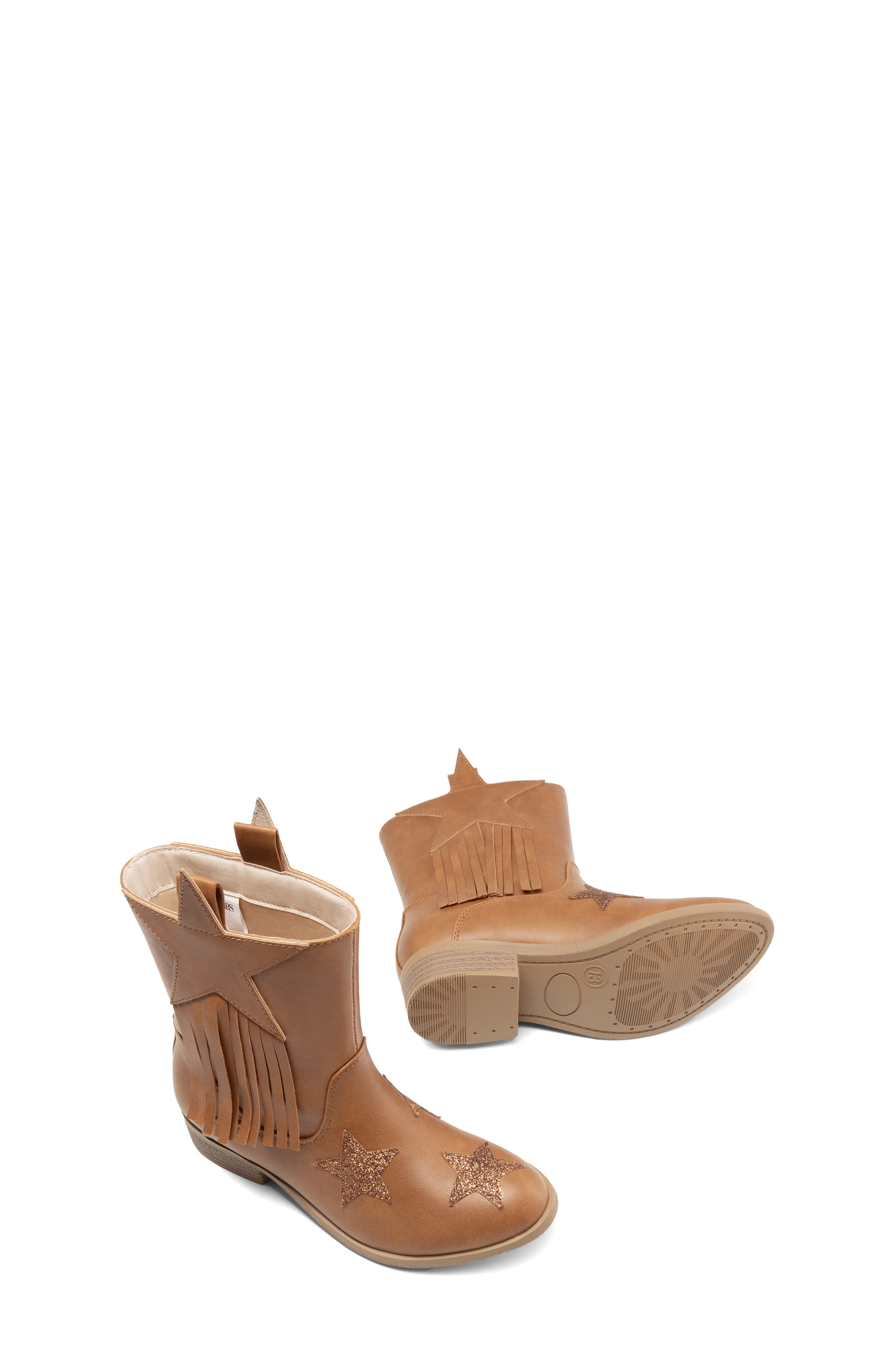 DREAM PAIRS Kids' Western Boot, Alternate, color, Camel
