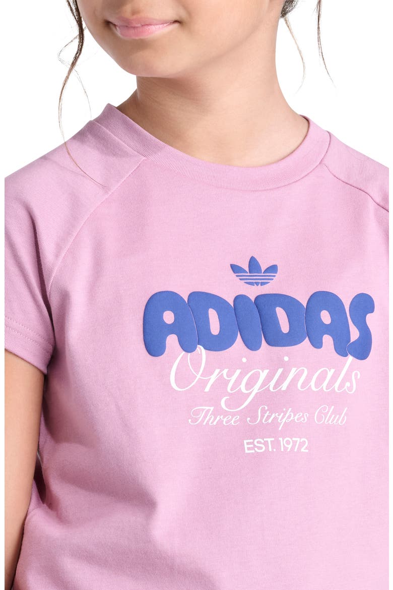 Kids' Bubble Varsity T-Shirt, Alternate, color, MEDIUM DARK PINK