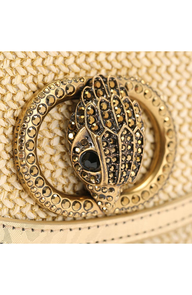 Kurt Geiger London Chelsea Woven Saddle Bag, Alternate, color,