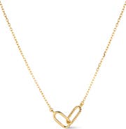 Ana Luisa Gold Pendant - Gold Twisted Link Necklace