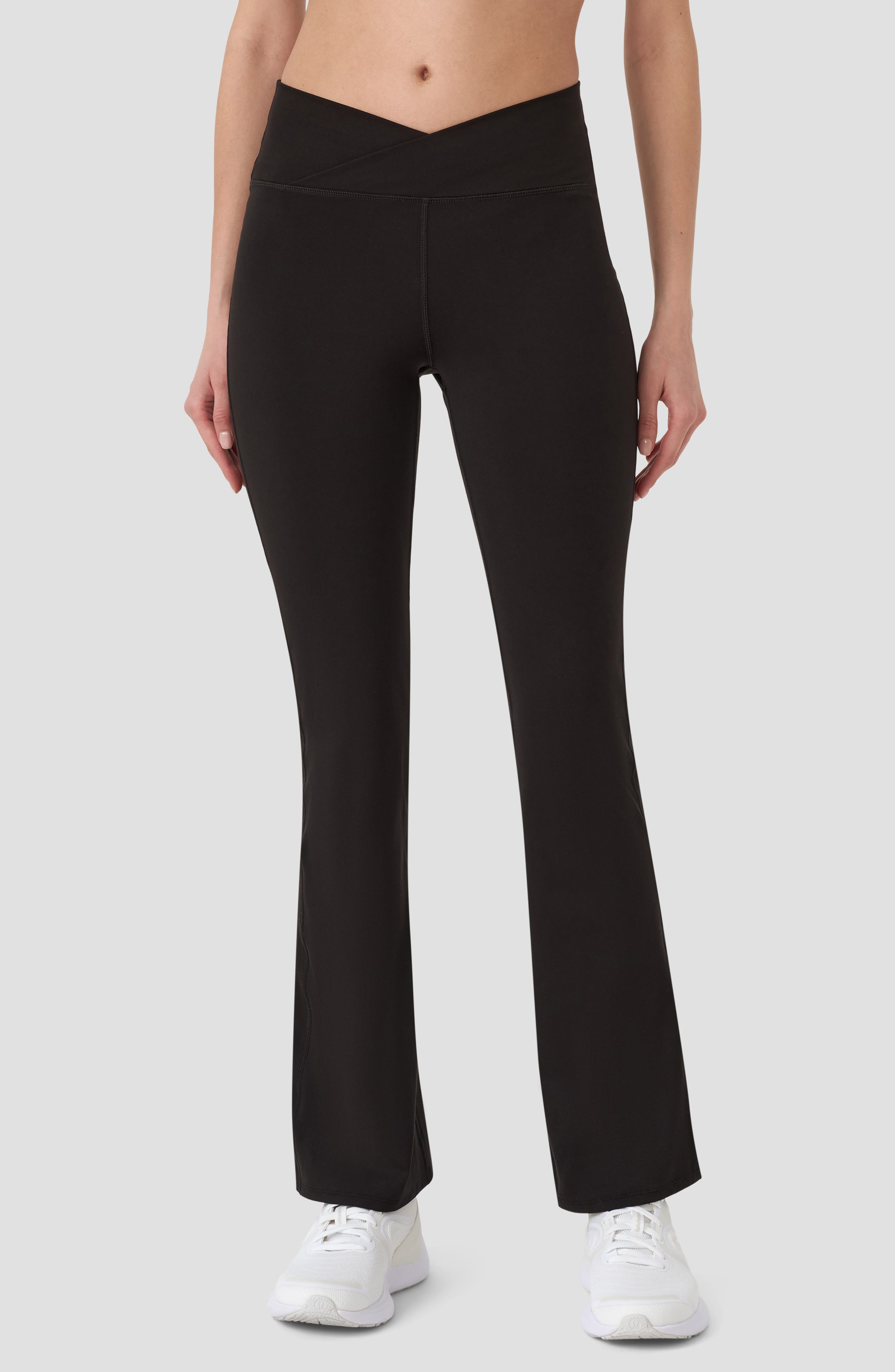 RM Rebecca Minkoff Crossover Waist Flare Leggings
